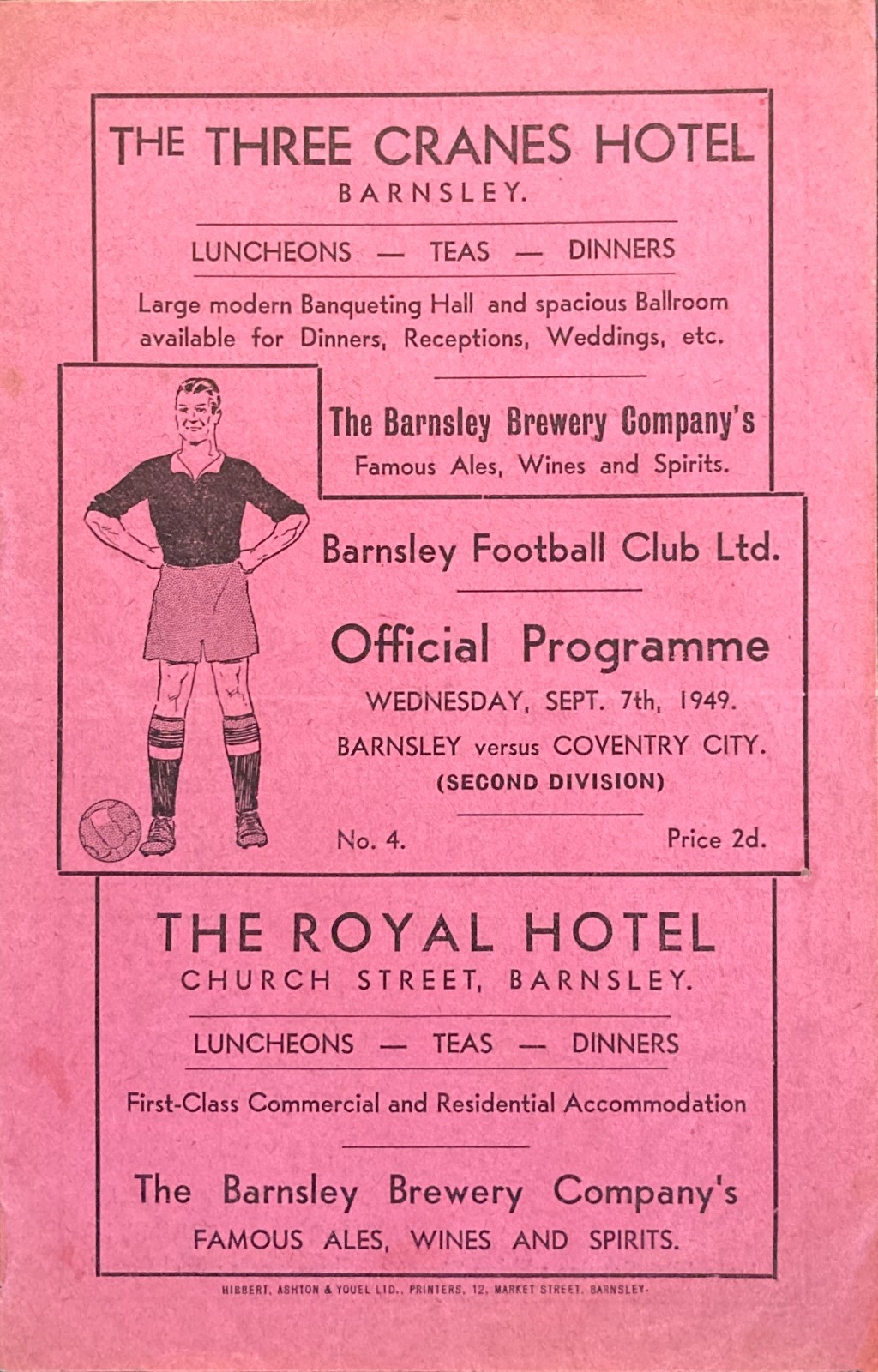 Barnsley v Coventry City Div 2 1949/50 for sale on Ebay