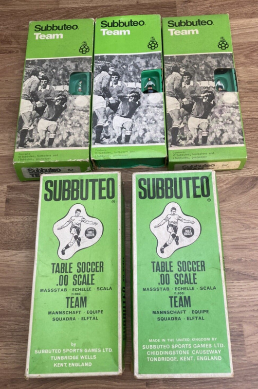 Subbuteo C100 Zombie Teams (x5) Newcastle, Brentford, Reading, Celtic, Salzburg for sale on Ebay