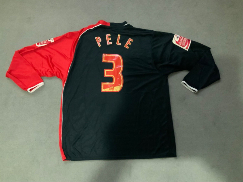 SOUTHAMPTON 2006/2007 AWAY FOOTBALL LONG SLEEVE SHIRT PELE 3 MATCH WORN LONG SLE for sale on Ebay