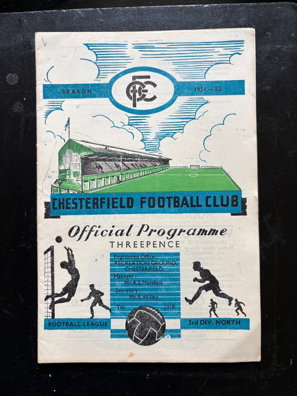 1951-52 Chesterfield v Lincoln City for sale on Ebay
