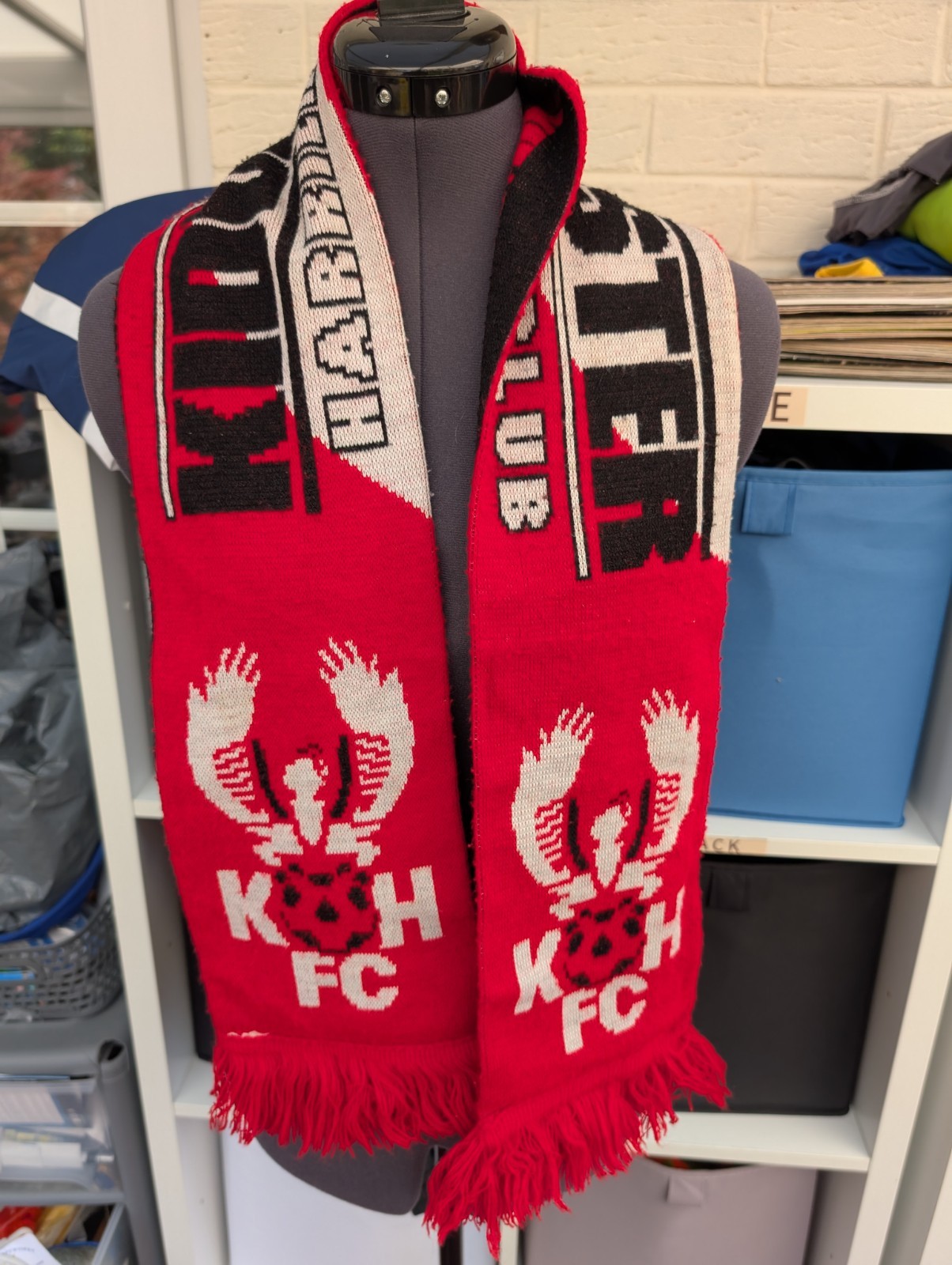 Kidderminster Harriers FC Non League Football Scarf Kiddy (Not Shirt) for sale on Ebay