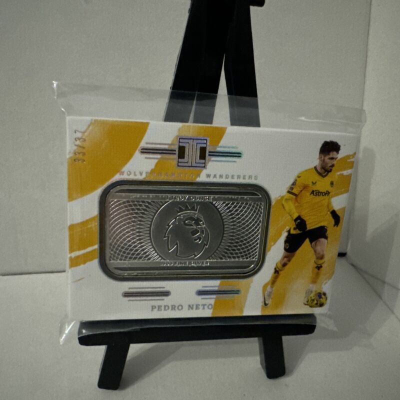 Panini Impeccable 1 Troy Ounce Silver Bar Pedro Neto 33/37 Wolves for sale on Ebay