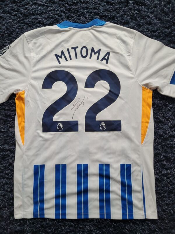 KAORU MITOMA Hand Signed Brighton #22 Jersey Official COA Genuine Japan Star for sale on Ebay