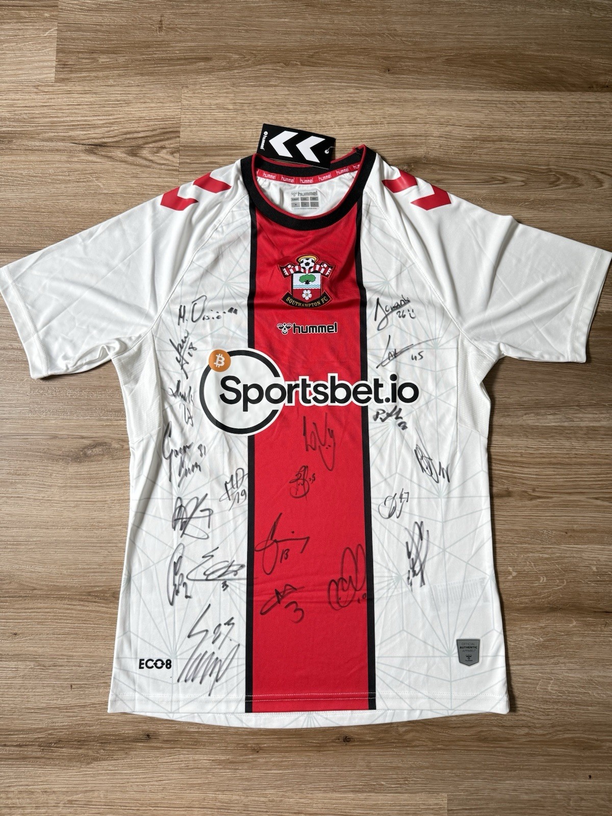 Squad Signed Southampton Shirt 2022/23 Home Men Size M for sale on Ebay