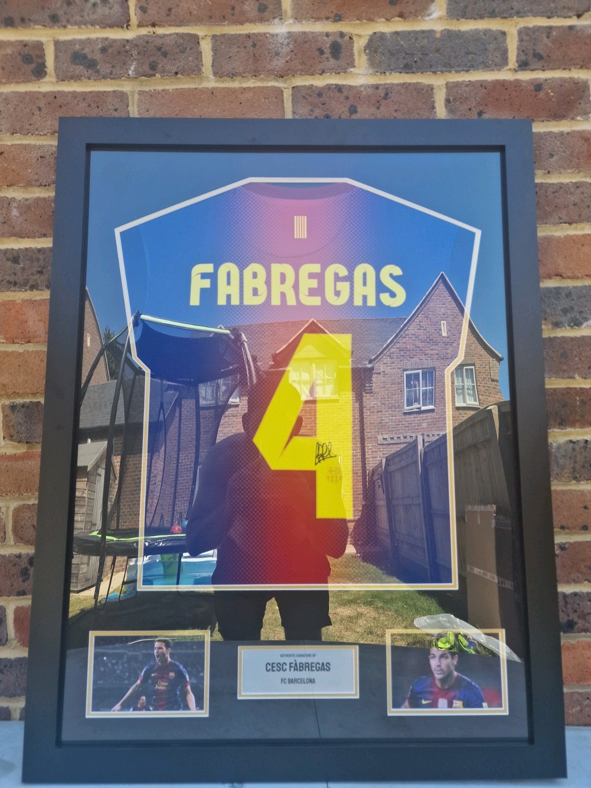 Cesc Fabregas Signed Framed Barcelona Home Football Shirt- With COA for sale on Ebay