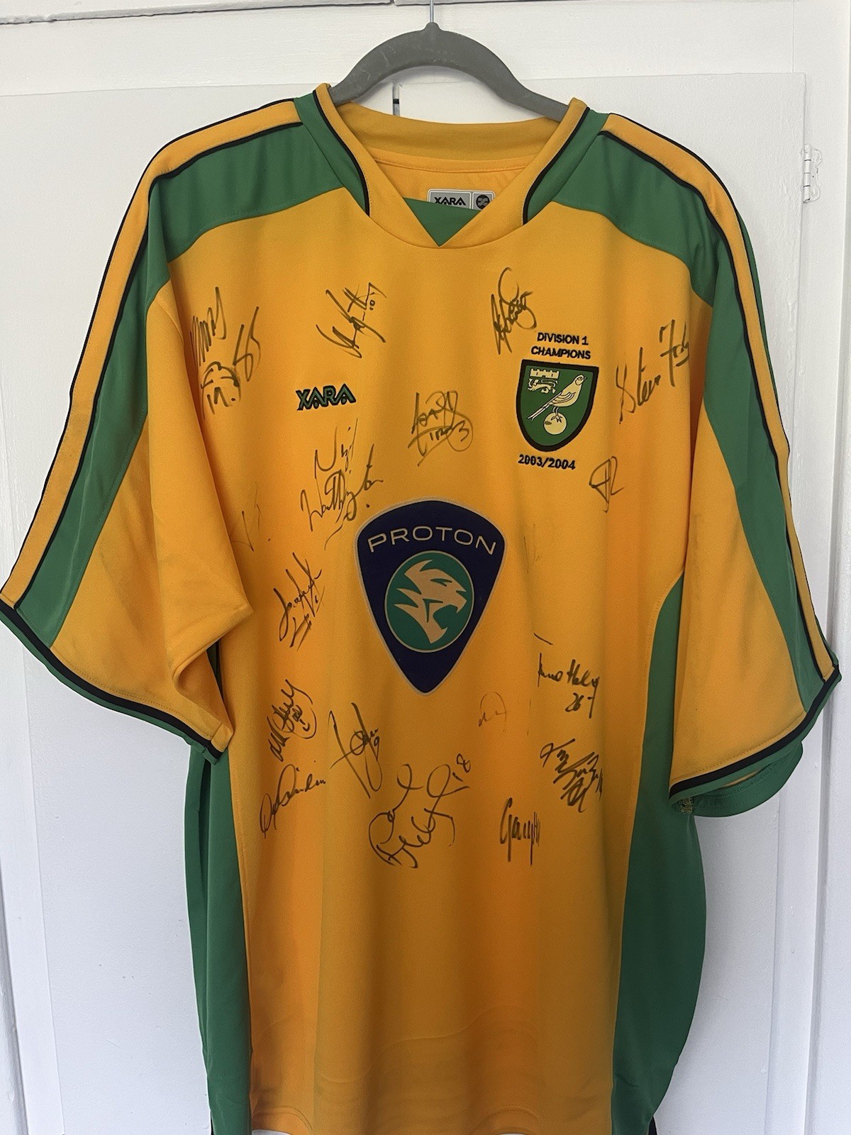 Vintage 2003/04 Norwich City Signed Shirt Xxxl for sale on Ebay