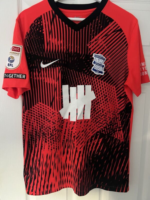 BIRMINGHAM CITY football shirt KEVIN LONG MATCH SHIRT. Championship  for sale on Ebay