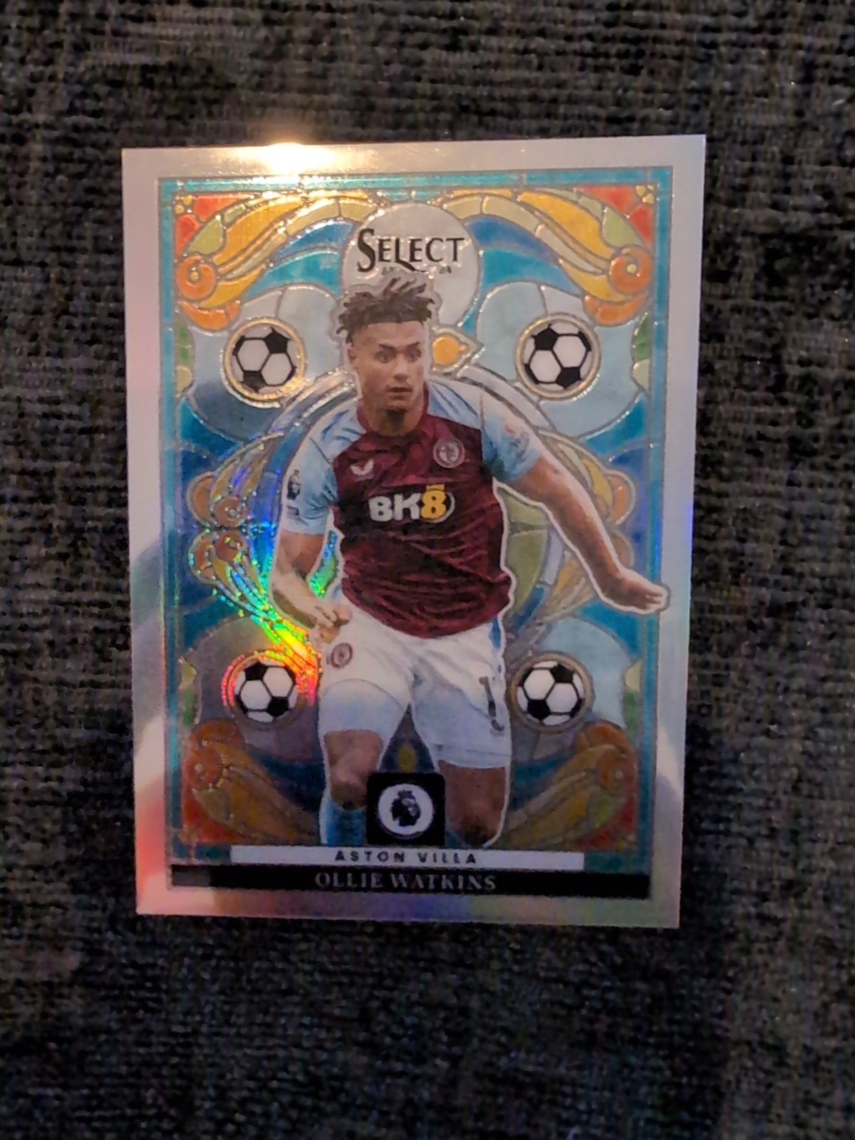 Ollie Watkins Stained Glass Prizm Aston Villa 2023/24 for sale on Ebay