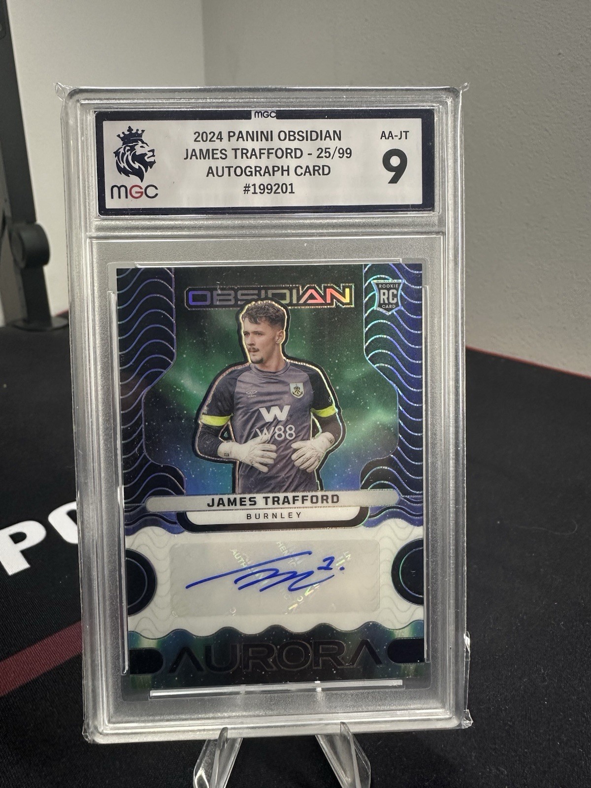 2024 Panini Obsidian James Trafford Rookie Auto 25/99 Burnley Premier League for sale on Ebay
