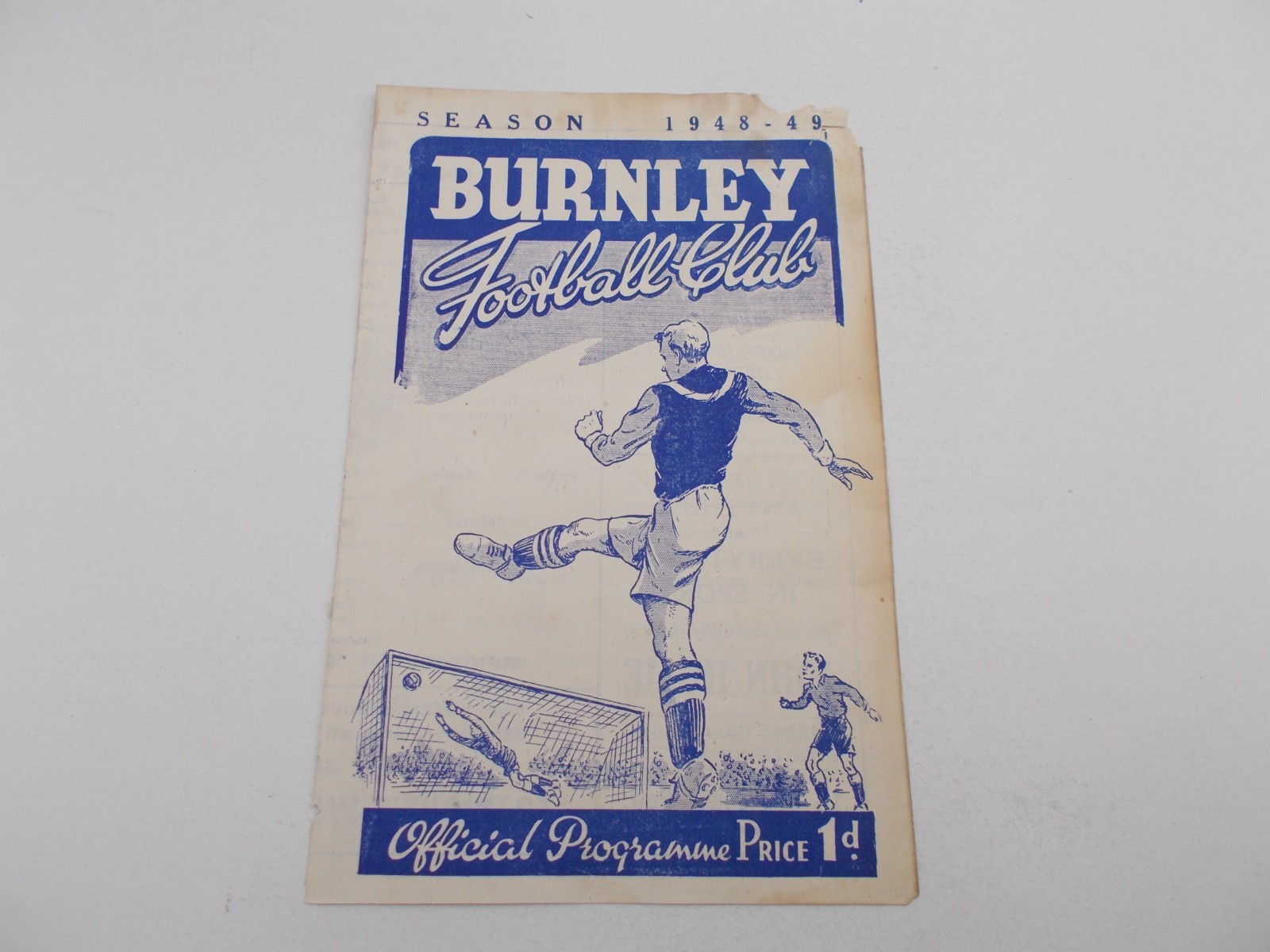 Burnley  v  Manchester United  48/49  RESERVES for sale on Ebay