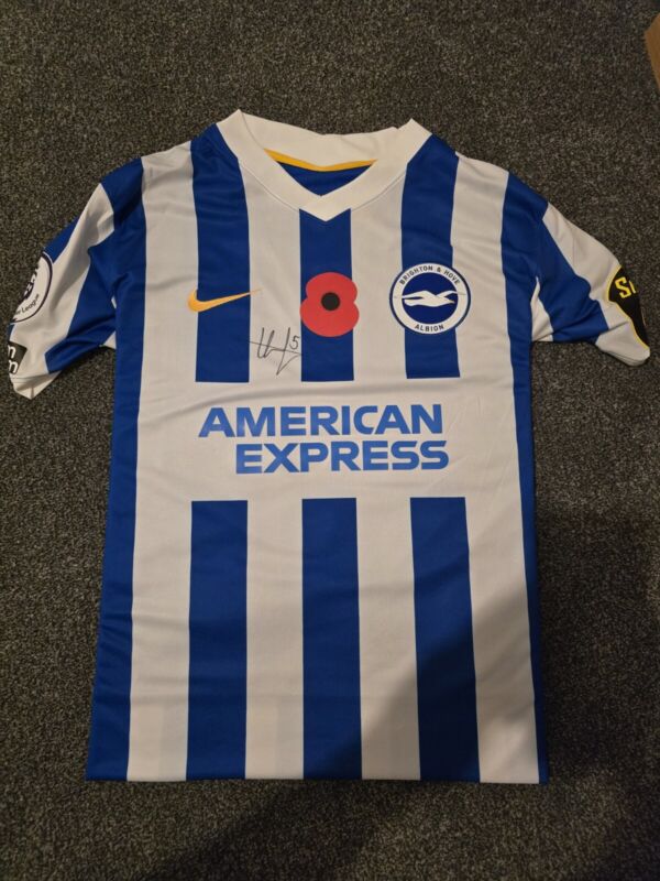 brighton and hove albion signed shirt Lewis Dunk for sale on Ebay
