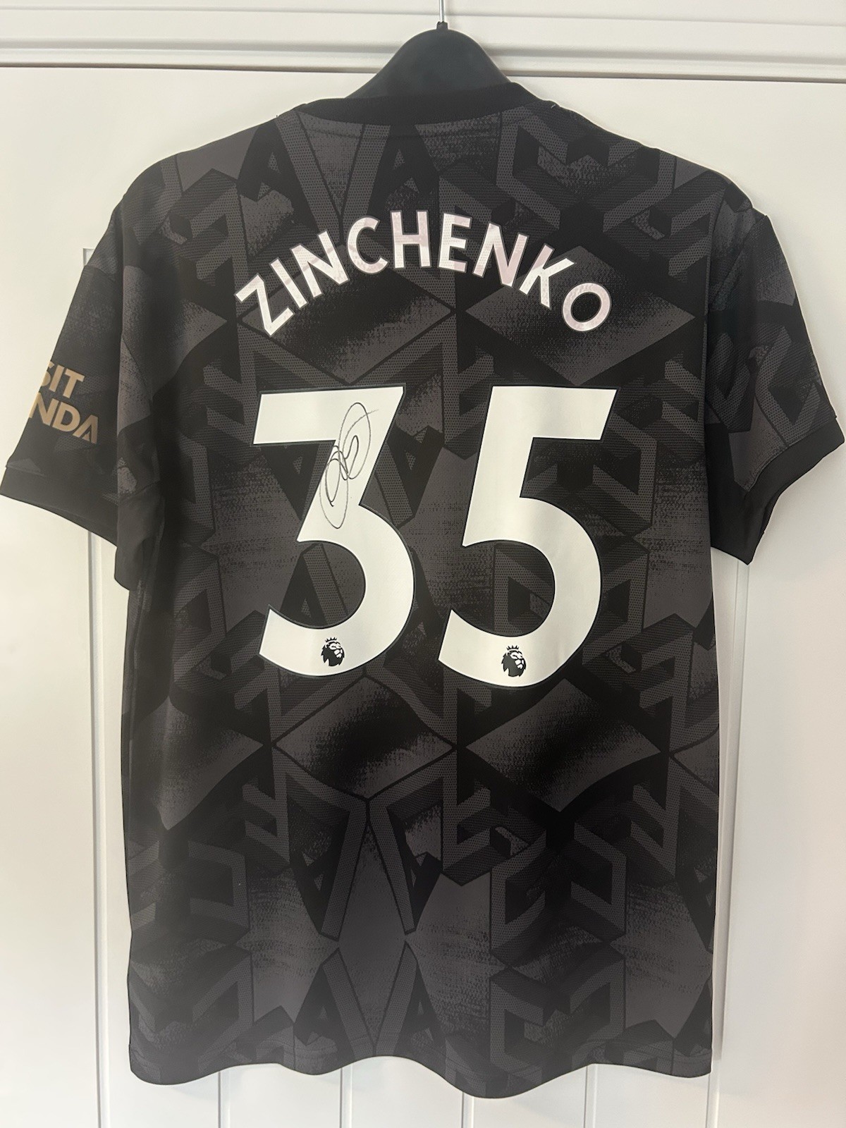 Authentic Signed Oleksandr Zinchenko 22/23 Arsenal Away Shirt with Proof for sale on Ebay