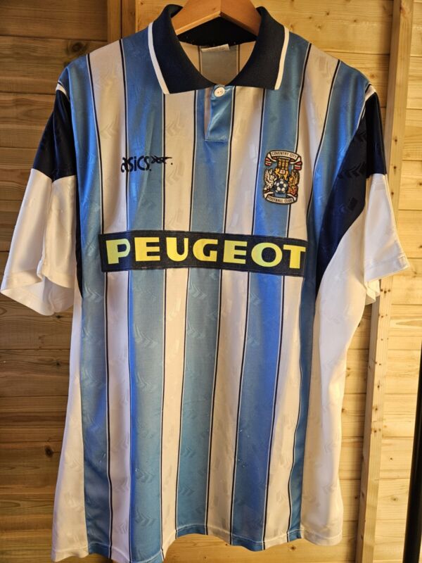 Rare Original Coventry City 1991/1993 Home Shirt LARGE ASICS for sale on Ebay