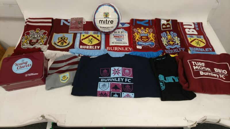 Burnley FC Merchandise Bundle: Scarves, Shirts, Hat & More for sale on Ebay