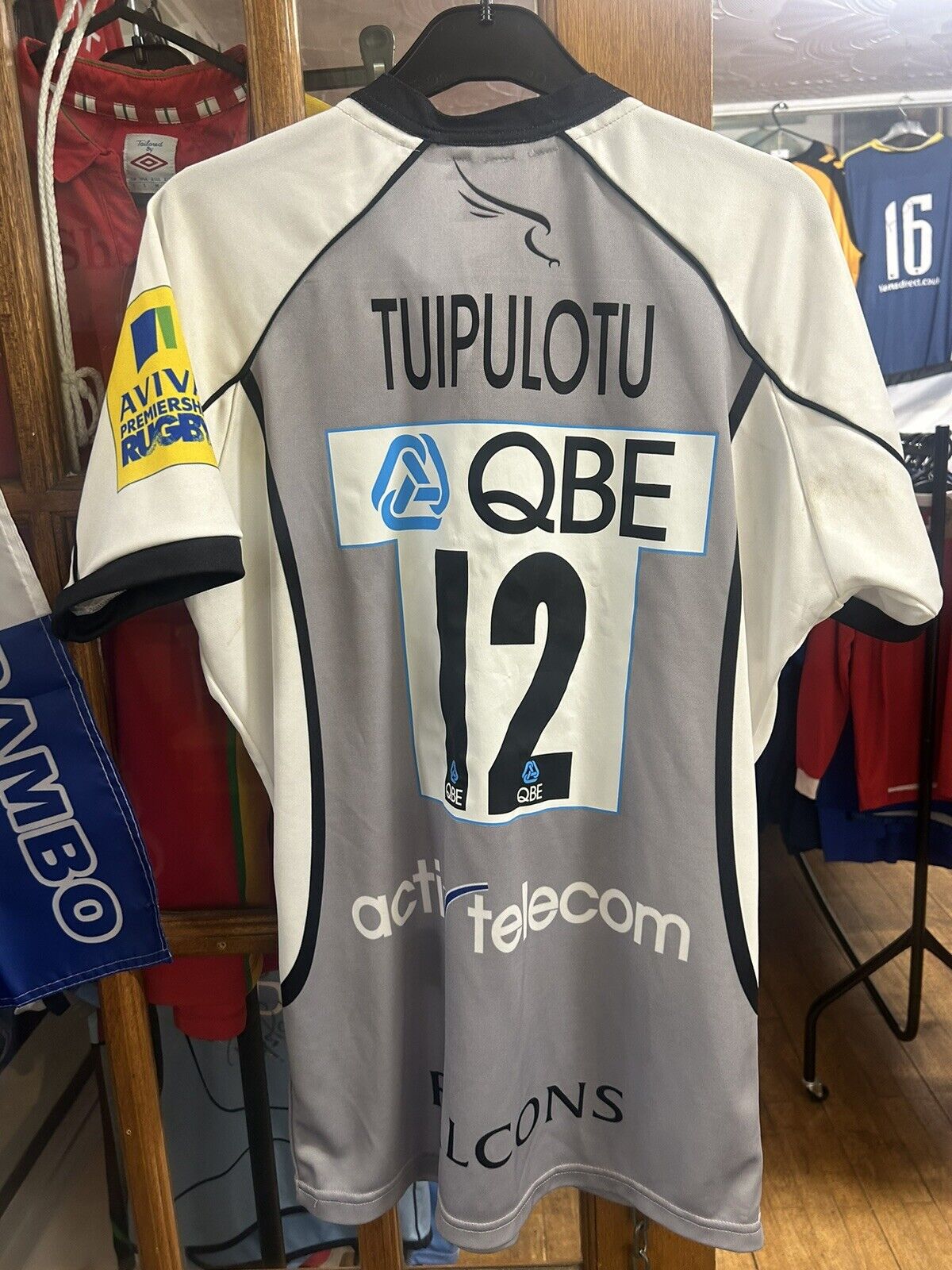 Match worn Rugby Union shirt Newcastle Falcons Scotland TUIPULOTU British lions  for sale on Ebay