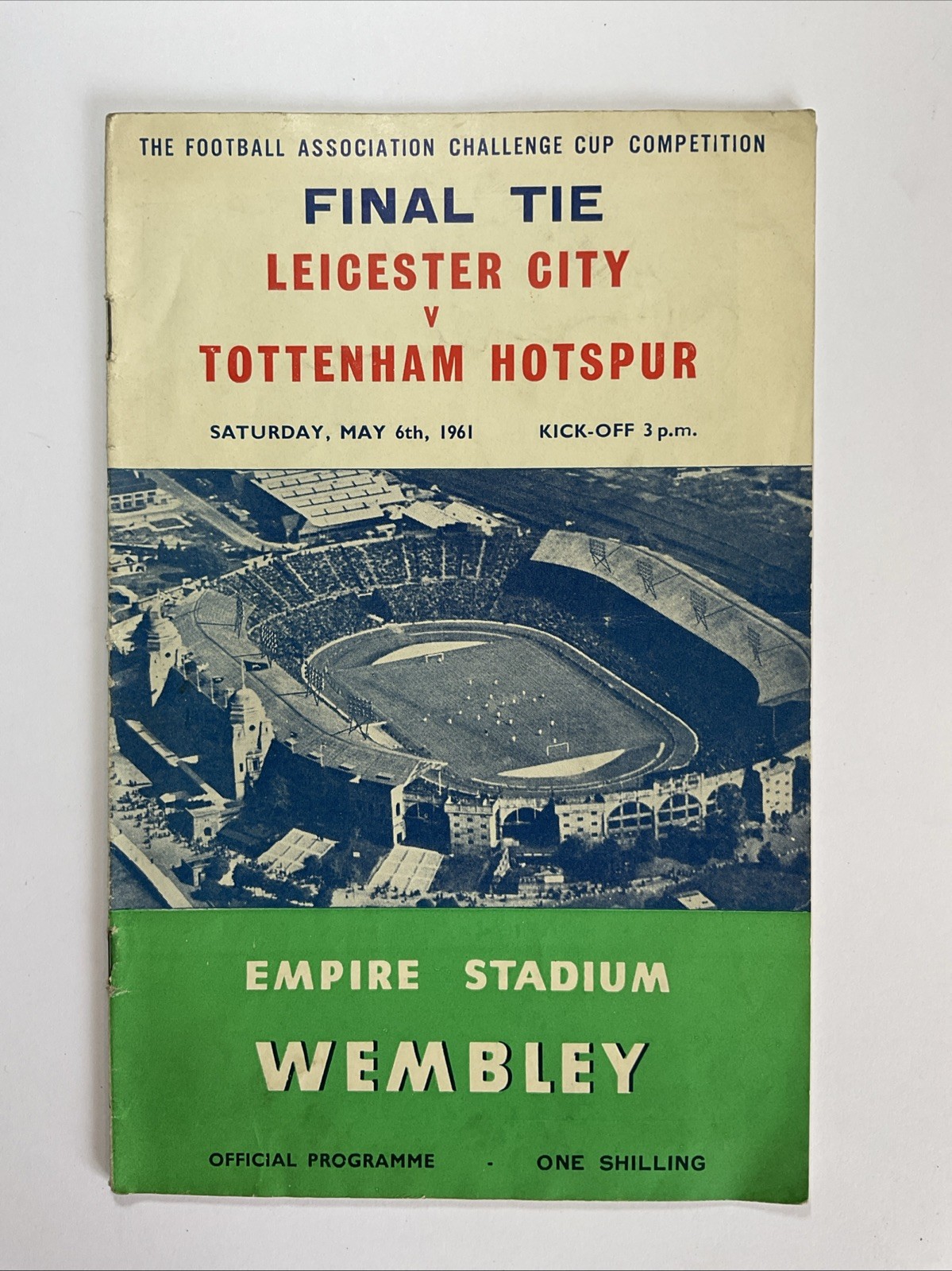 Leicester City v Tottenham Hotspur; FA Cup Final, 6th May 1961 for sale on Ebay