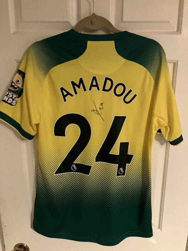 Norwich City  Match Worn  Ibrahim Amadou shirt for sale on Ebay