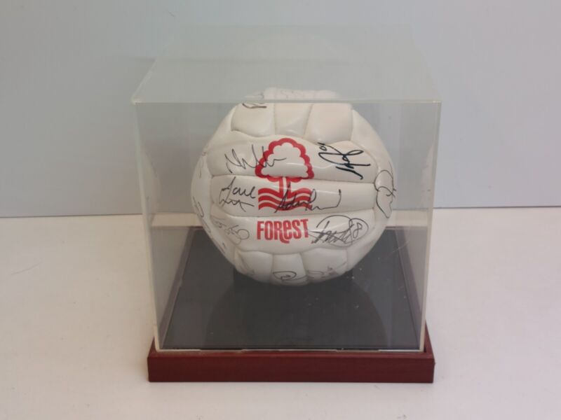 Nottingham Forest Signed Football in Display Box for sale on Ebay