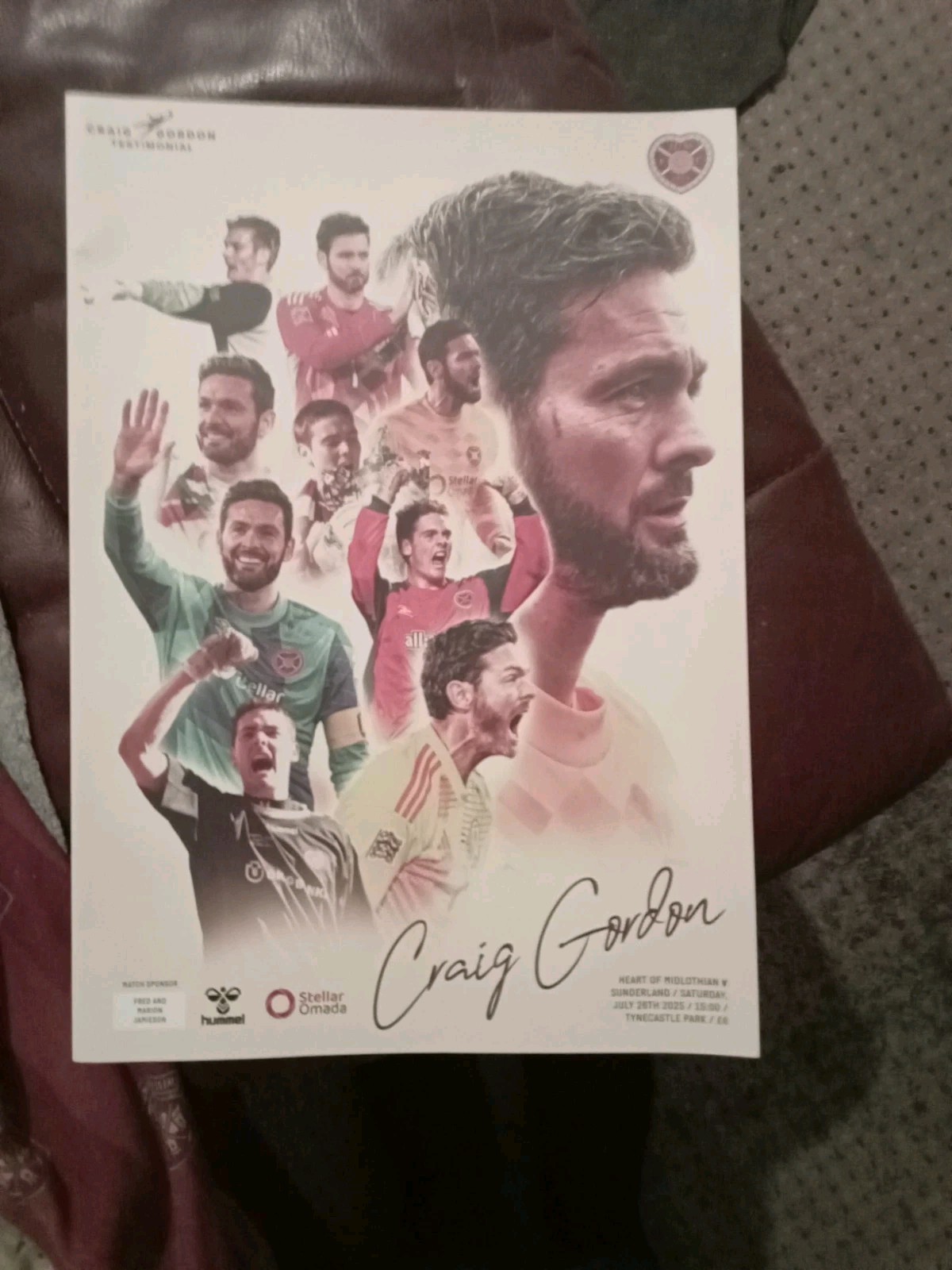 Hearts V Sunderland for sale on Ebay