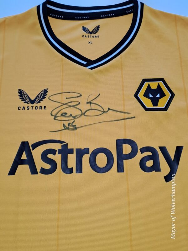 Wolves FC Signed Shirt Steve Bull for sale on Ebay