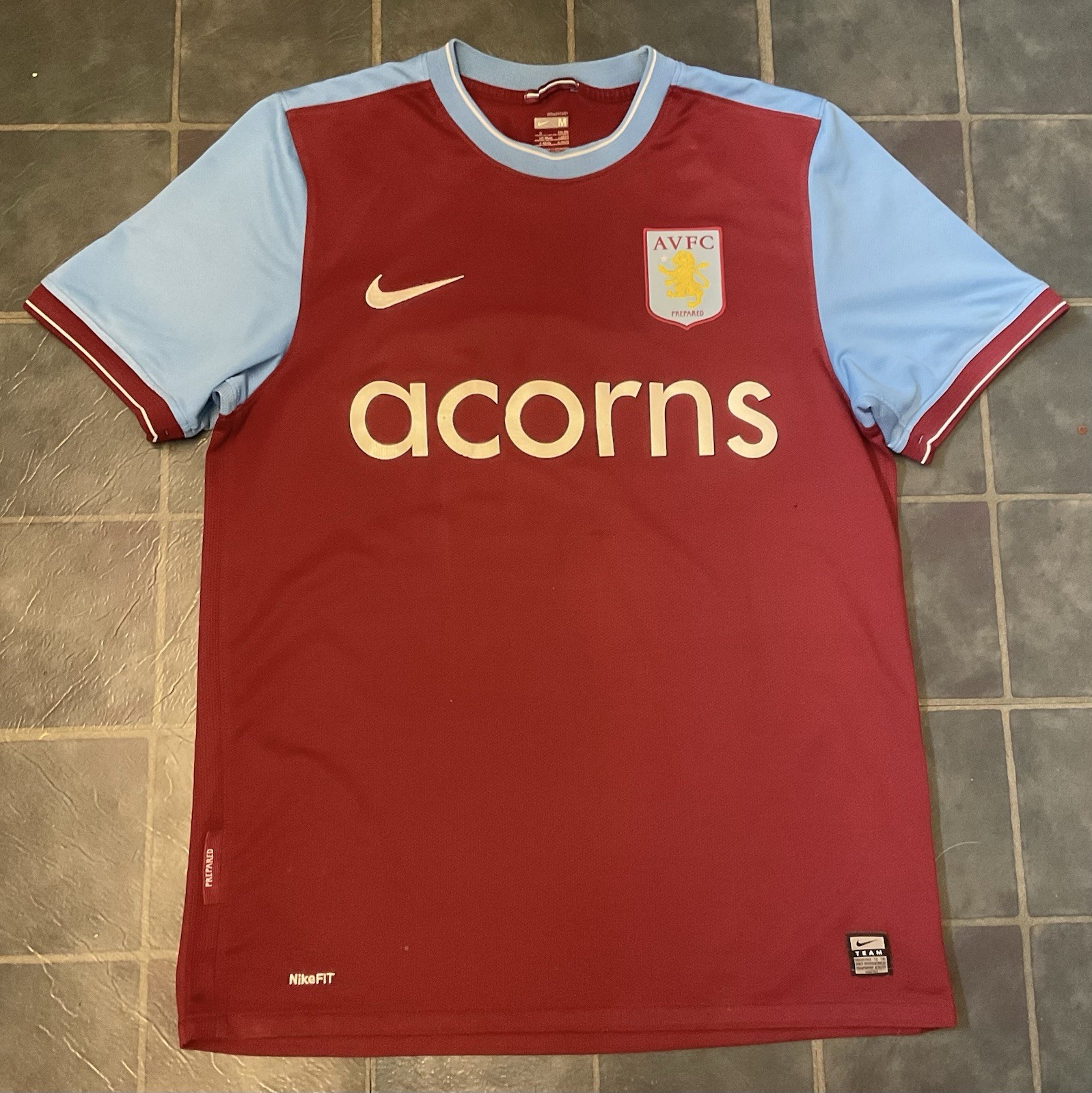 Aston Villa 2009-2010 Nike Home Shirt Men's Medium Purple & Blue  for sale on Ebay