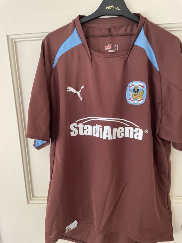 Coventry City 125th Anniversary Brown Shirt  for sale on Ebay