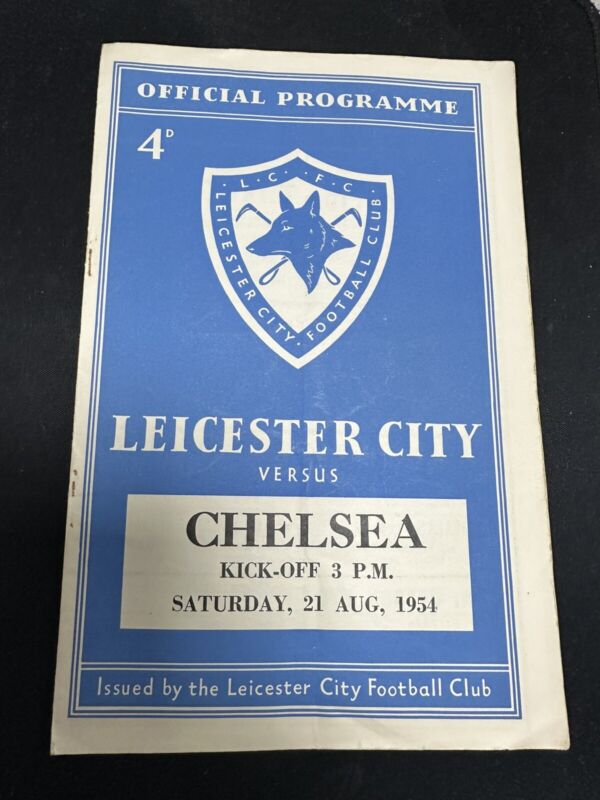 Leicester City v Chelsea  1954/55  (29/7  ) for sale on Ebay