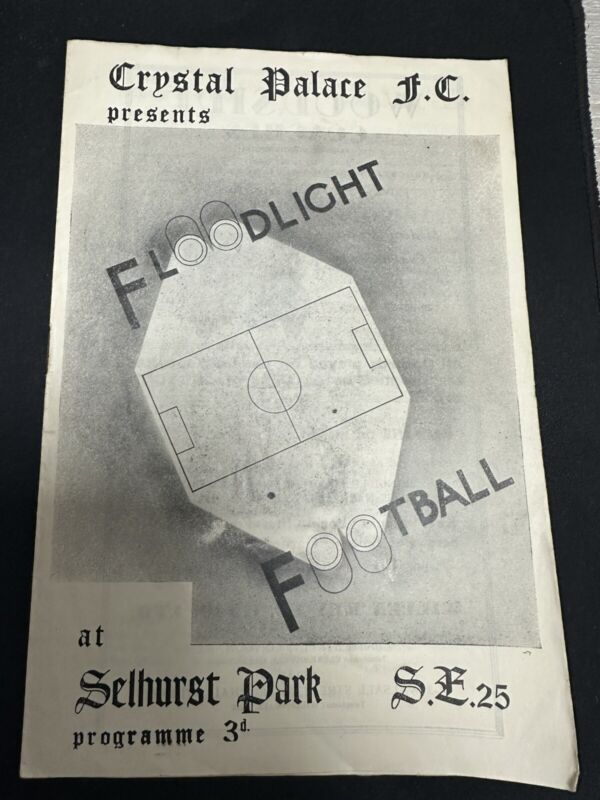 Crystal Palace v  Leeds United 1953/54 Friendly  (32/4 ) for sale on Ebay