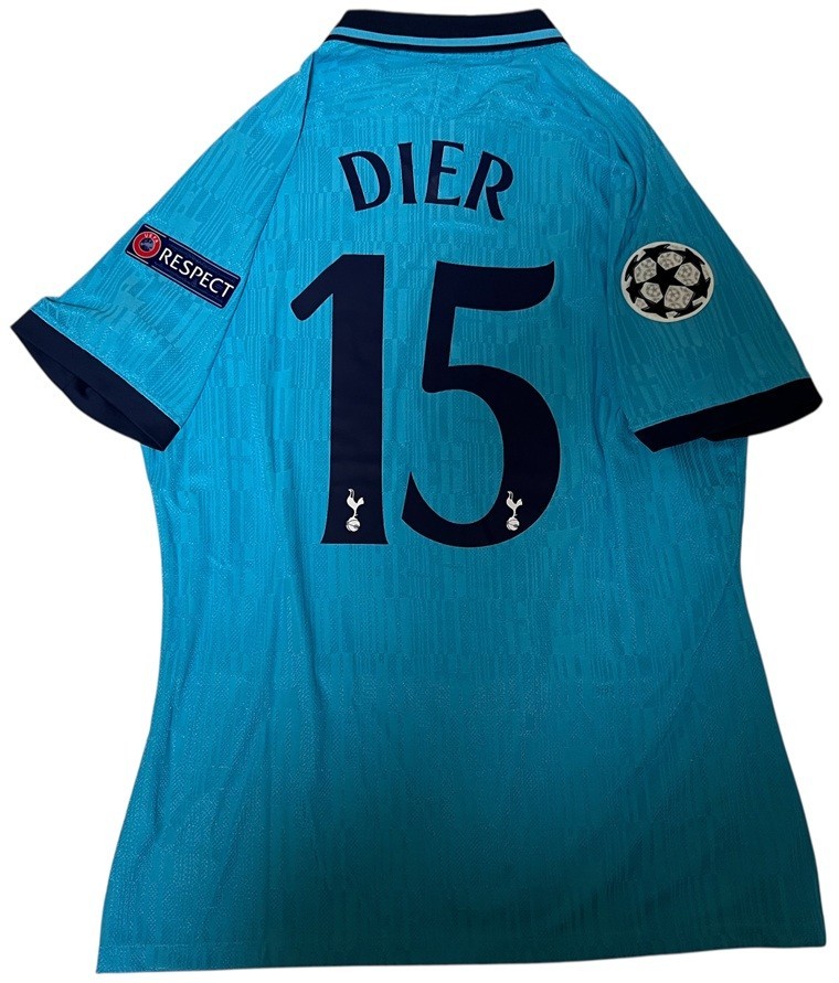 Tottenham 2019/20 Eric Dier Player Issue Shirt Champions League Third XL for sale on Ebay
