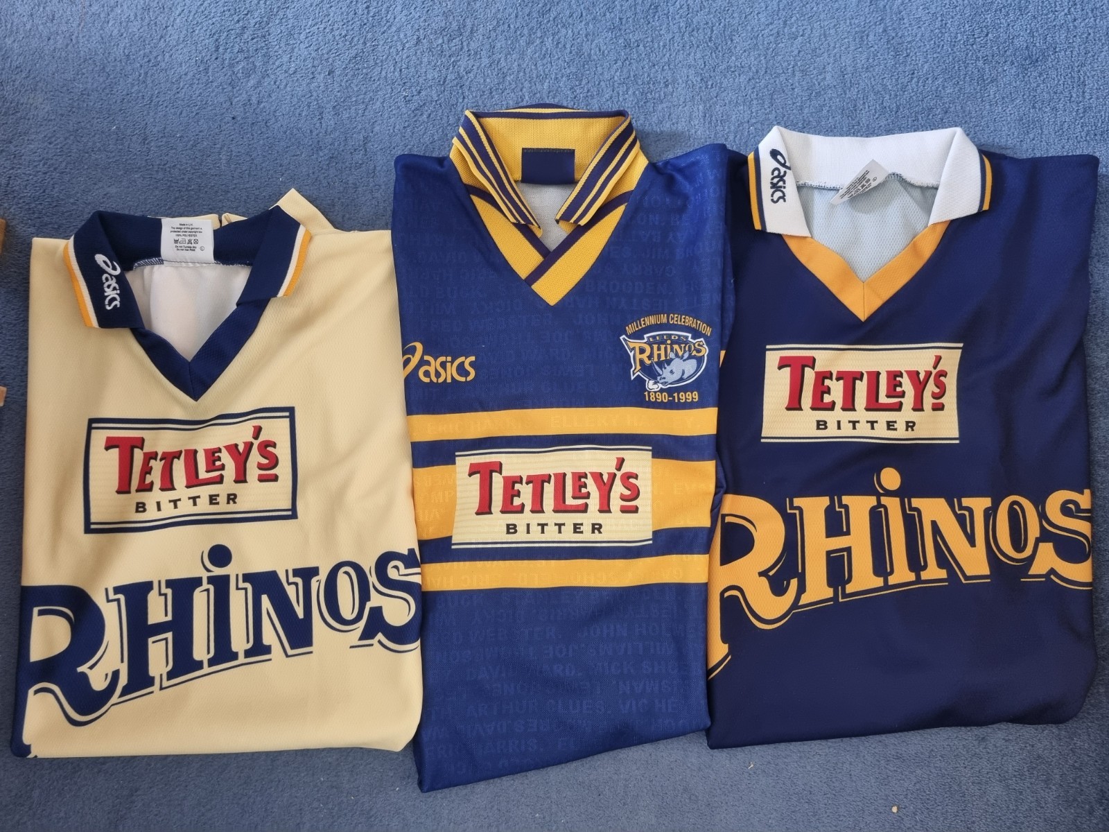 Leeds Rhinos vintage rugby league shirt bundle from 1990s - 3 shirts in L/XL for sale on Ebay