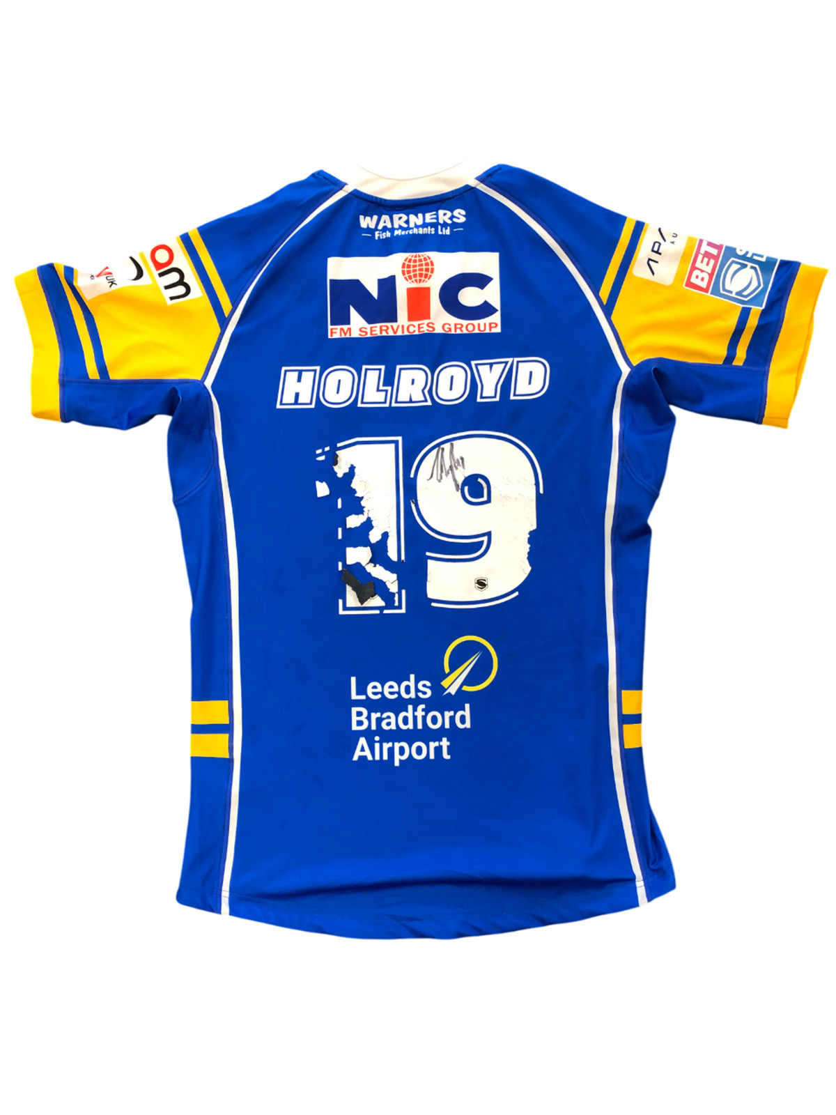  LIMITED ED Leeds Rhinos Barnardo’s Takeover Game Shirt Match Worn Tom Holroyd for sale on Ebay