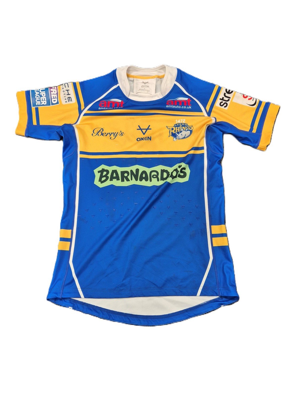 LIMITED EDITION Leeds Rhinos Barnardo’s Takeover shirt MATCH WORN Signed Bentley for sale on Ebay