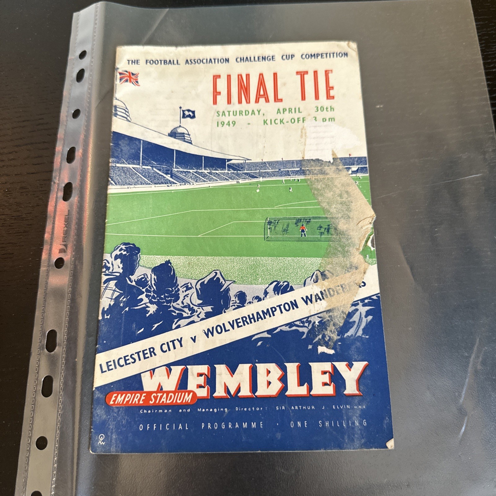 Final tie Leicester City Vs Wolverhampton Saturday 30th April 1949 Programme   for sale on Ebay