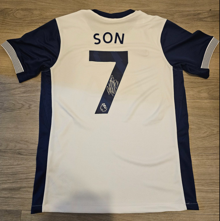 Authentic Son Heung-Min Signed Tottenham 24/25 Home Shirt with COA for sale on Ebay