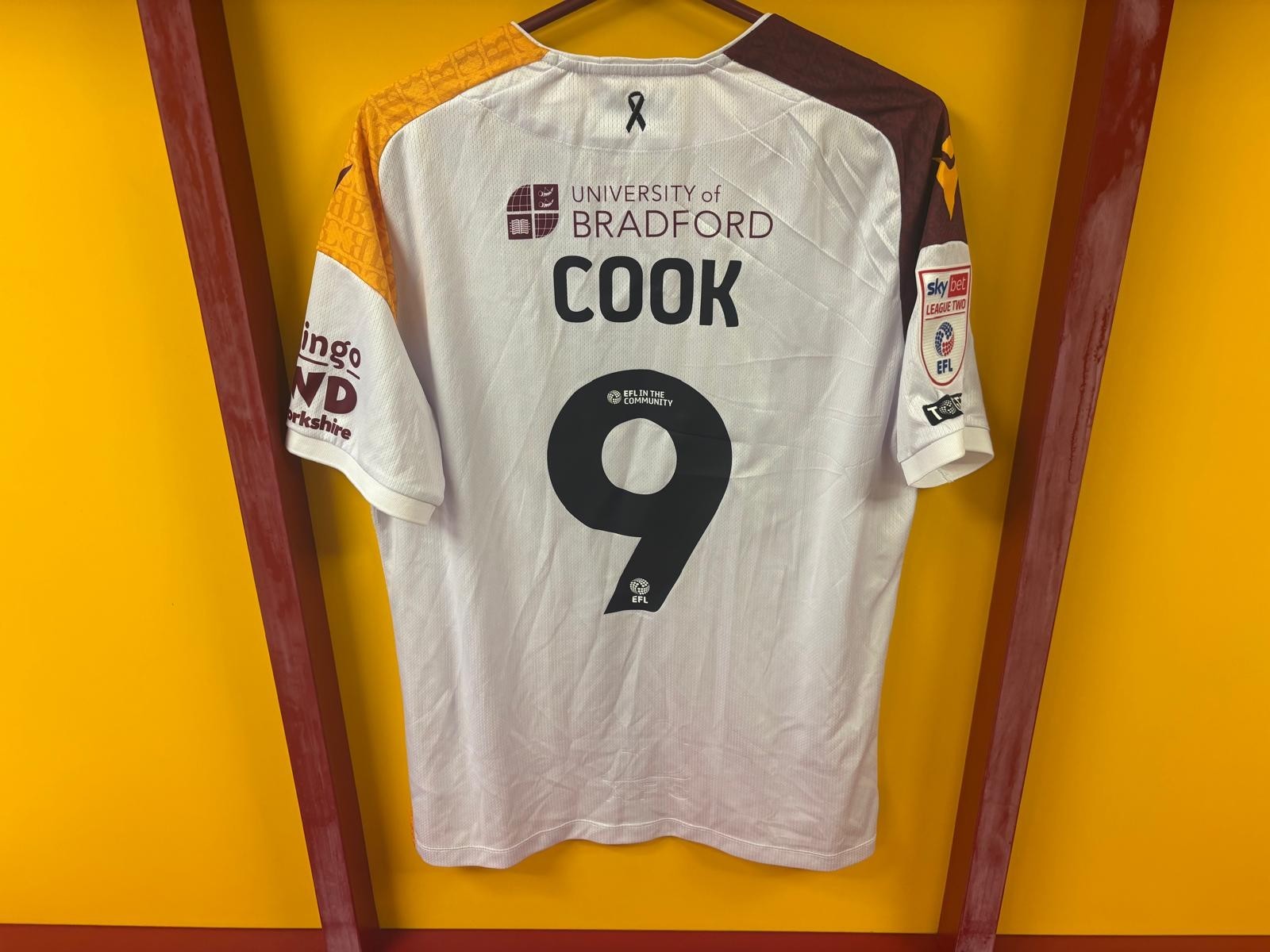 Bradford City 2024/25 | Andy Cook | Sky Bet League Two Shirt for sale on Ebay