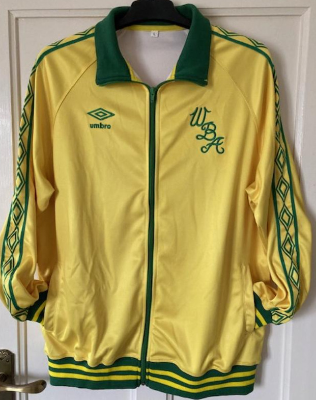 West Bromwich Albion away, Size large. Reproduction track top, 70's/80's style. for sale on Ebay