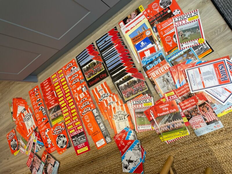 250 x Lincoln City Football Club Programmes - Mainly 70s, 80s Home & Away Imps for sale on Ebay