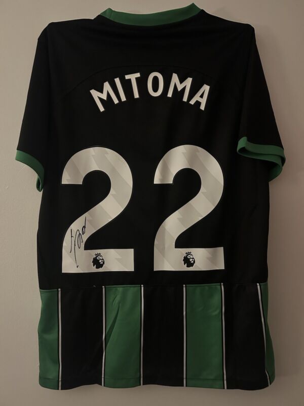 Mitoma Signed Brighton Shirt *PROOF OF SIGNING INCLUDED* for sale on Ebay