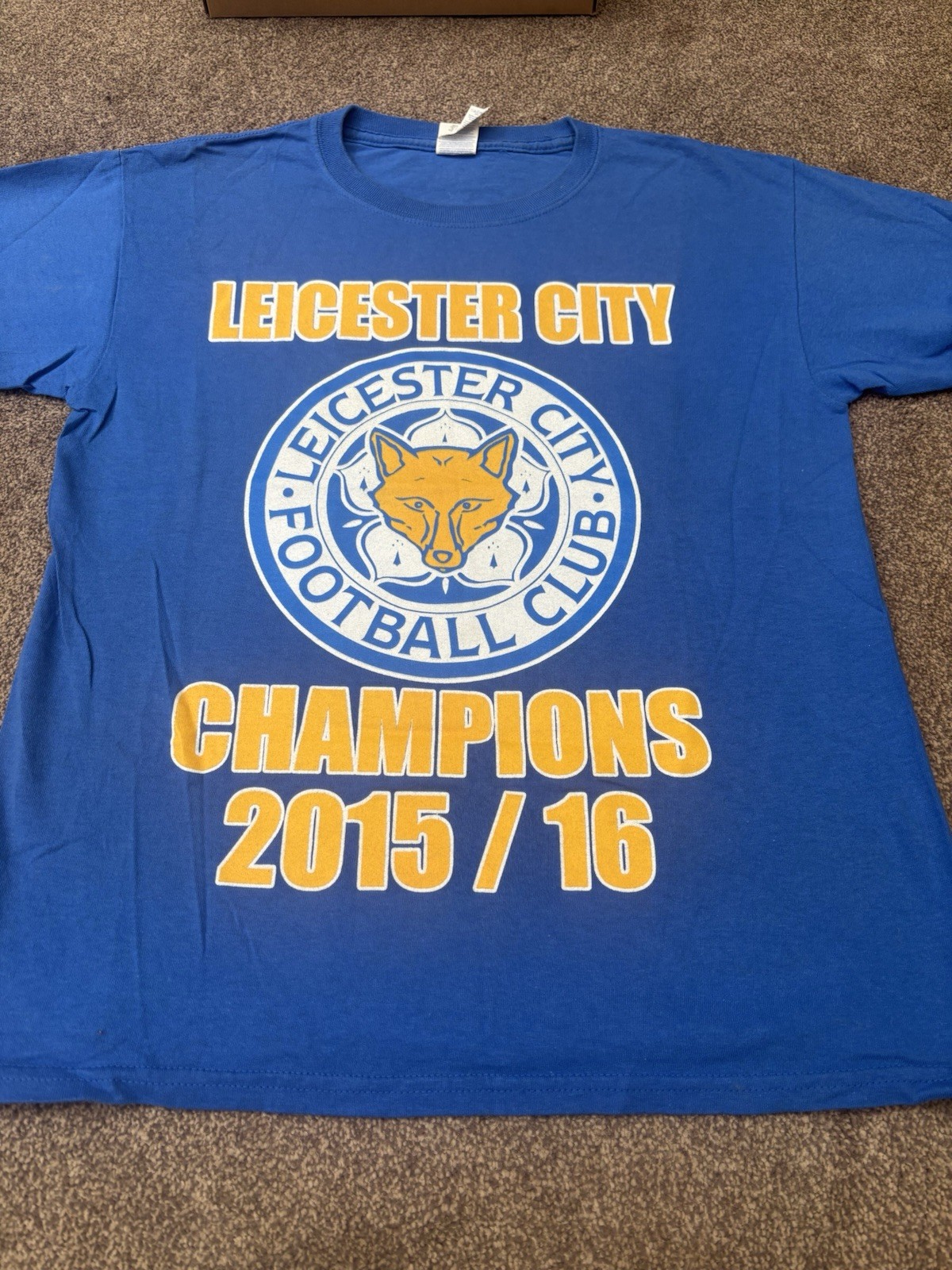 Leicester City FC Champions T Shirt for sale on Ebay