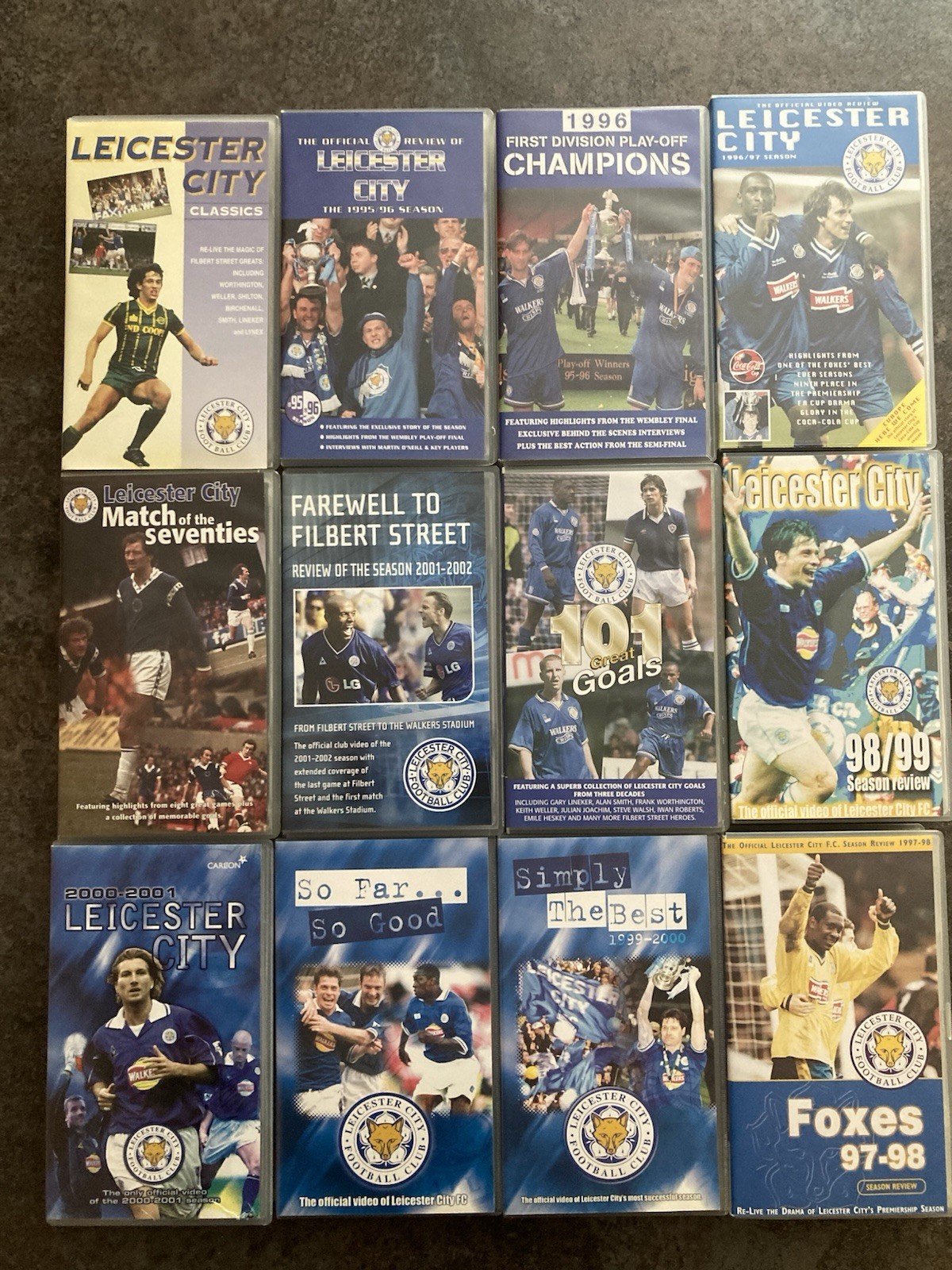 Job Lot Of 12 Leicester City VHS Videos for sale on Ebay