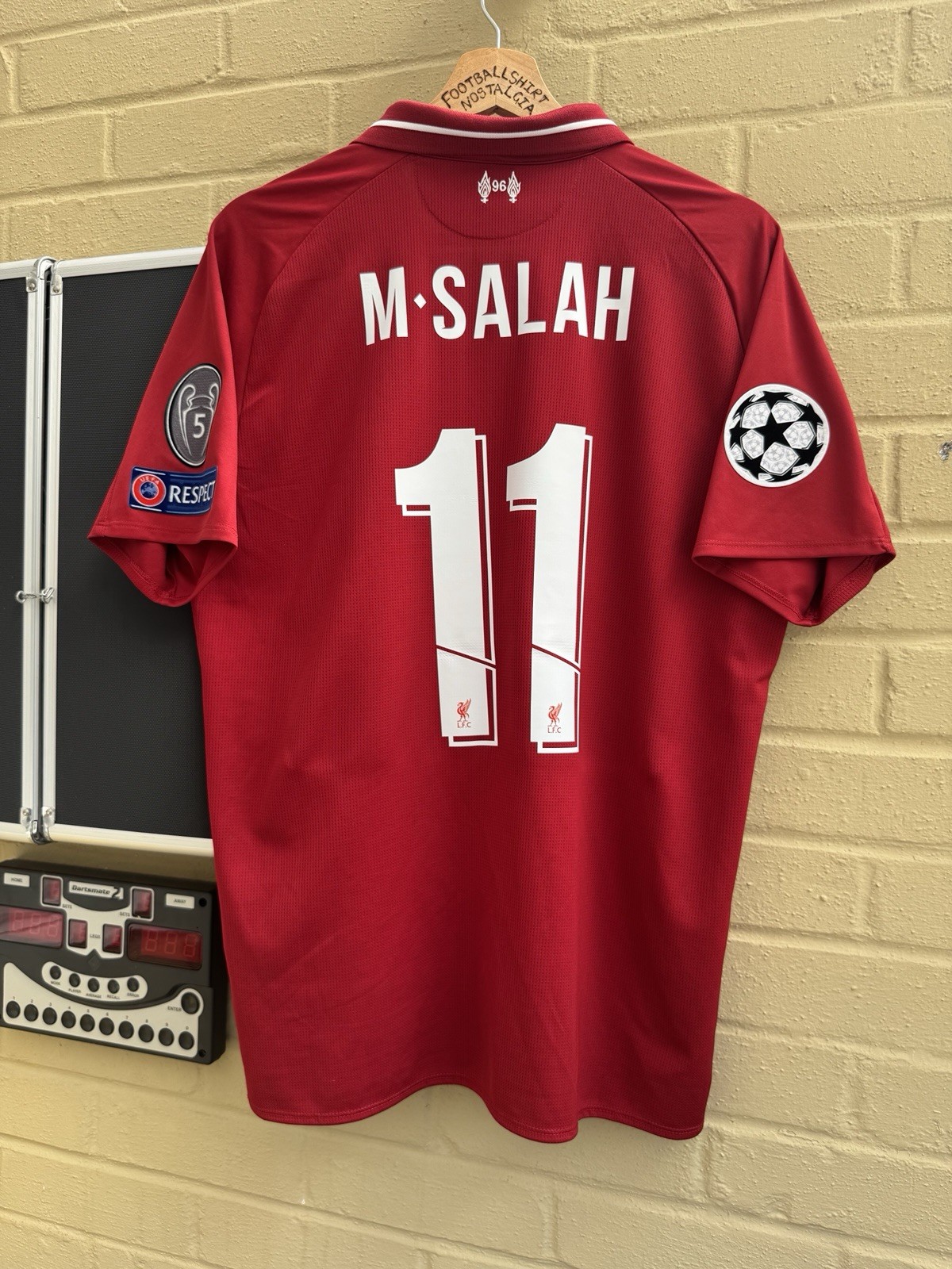 Liverpool 2018-19 Home Football Shirt Men’s Large #11 M.SALAH Champions League for sale on Ebay