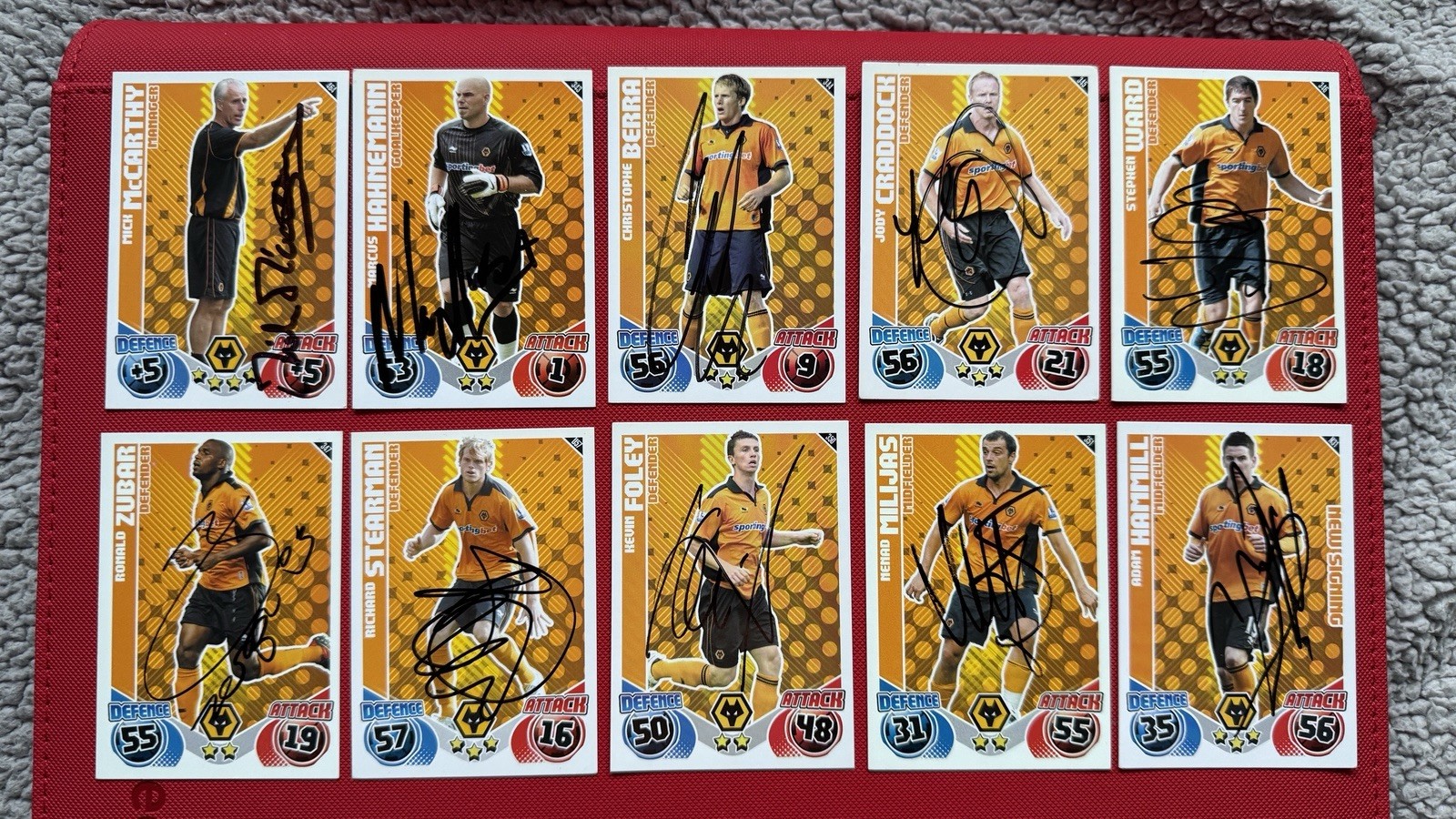 19 x Signed Wolverhampton Wanderers Wolves Match Attax Trading Cards for sale on Ebay