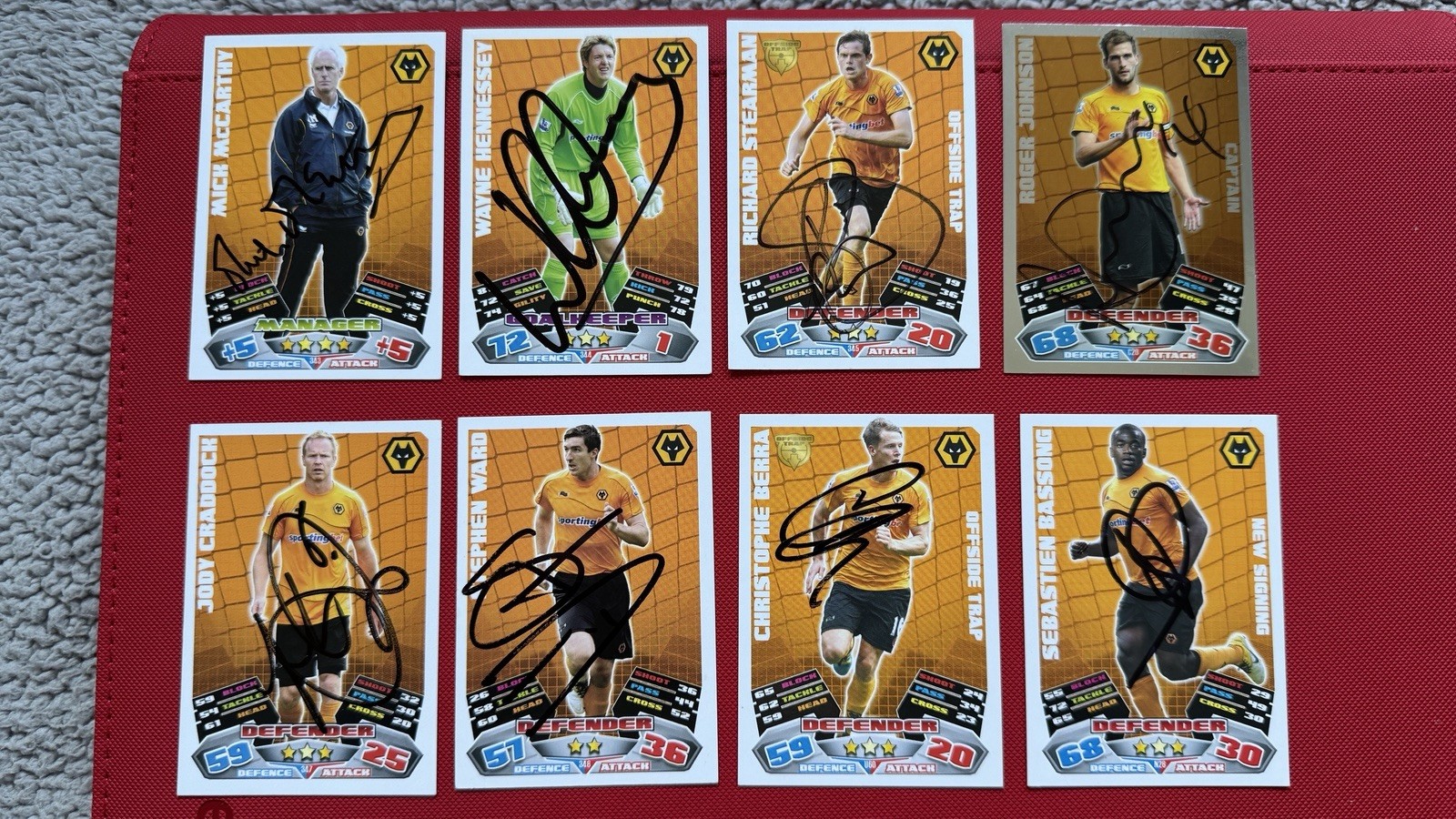 23 x Signed Wolverhampton Wanderers Wolves Match Attax Trading Cards for sale on Ebay