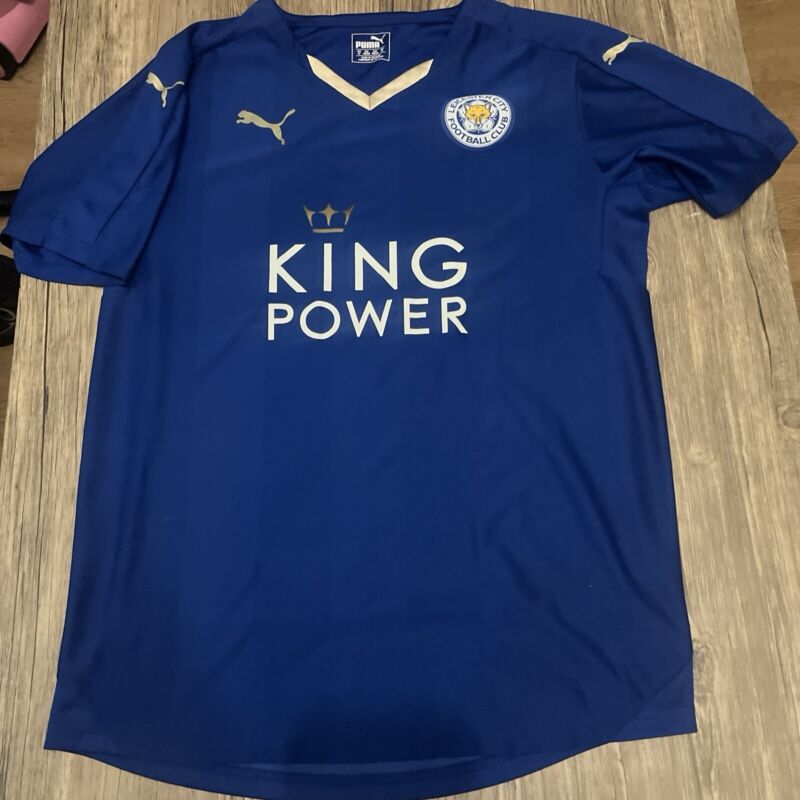 Genuine Leicester City 2015/16 Prem Winners Home Shirt 5000-1 Medium 5* for sale on Ebay