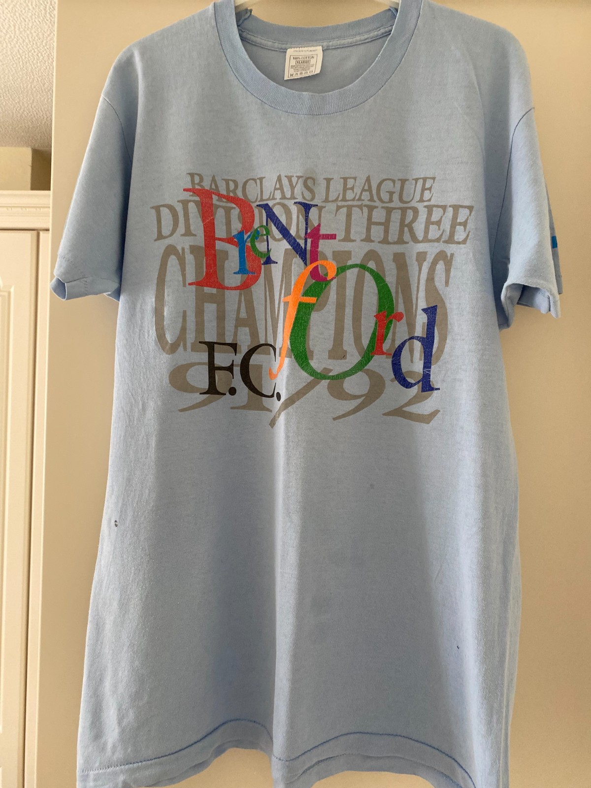 BRENTFORD F.C. ORIGINAL TEE SHIRT 1991/1992 for sale on Ebay