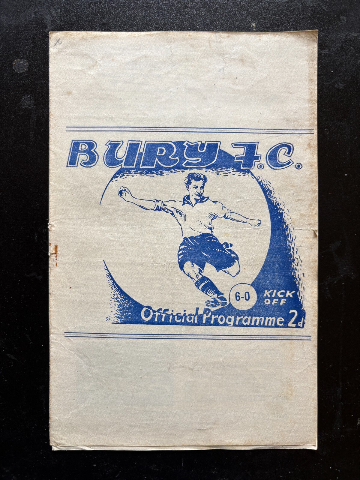 1948-49 Bury v Sheffield Wednesday for sale on Ebay