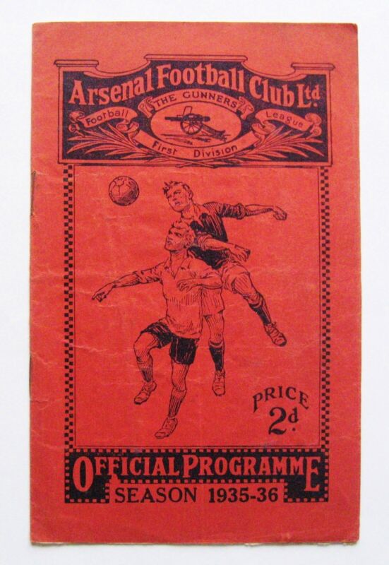 ARSENAL v BRENTFORD 1935/1936 *Fair/Good Condition Football Programme* for sale on Ebay