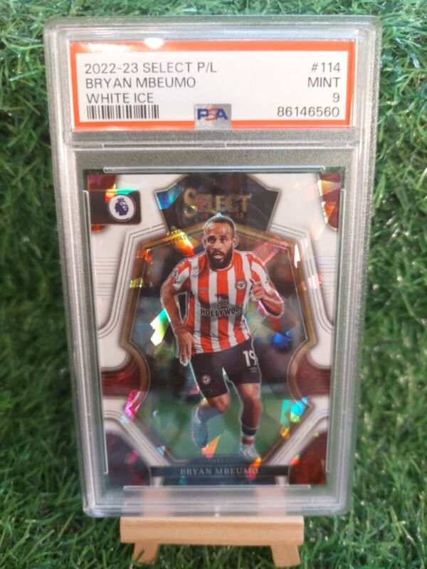 Panini Select 22/23 Bryan Mbeumo /25 'White Ice' Brentford  PSA 9 for sale on Ebay