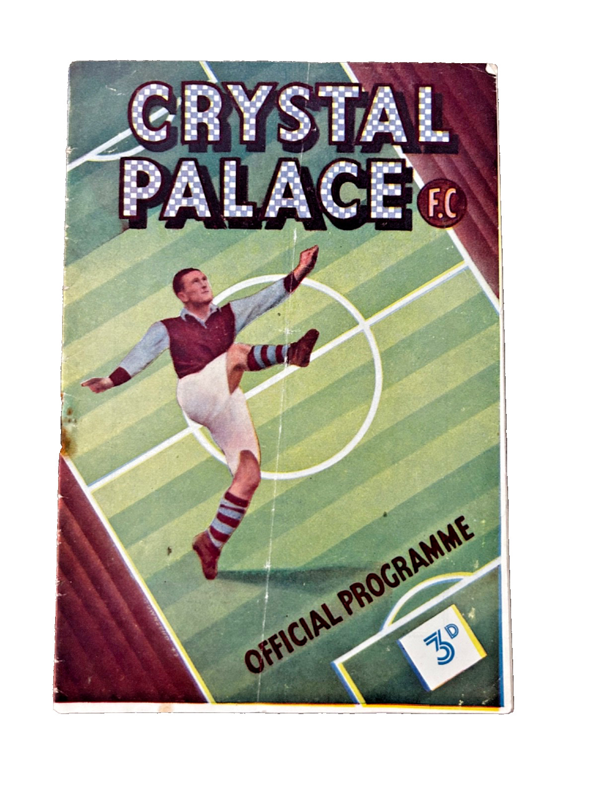 Vintage 1949/50 Crystal Palace v Swindon Town football programme for sale on Ebay