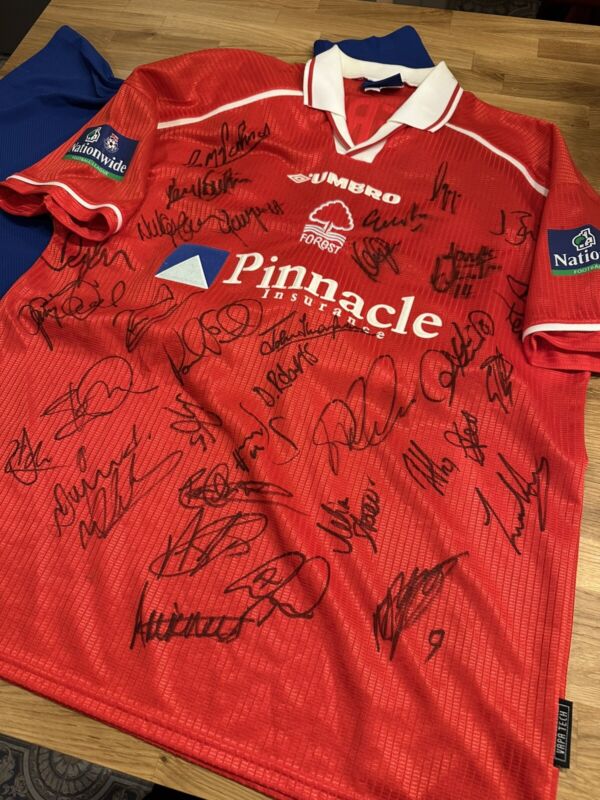 Match Worn / Issued Nottingham Forest Calderwood Shirt (99/00) Signed for sale on Ebay